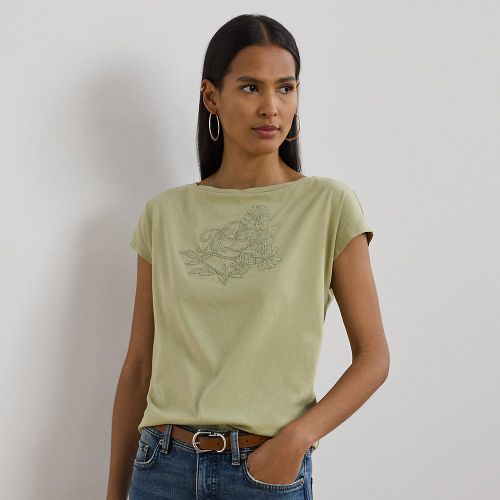 T-shirt en jersey brodé - Lauren - Modalova