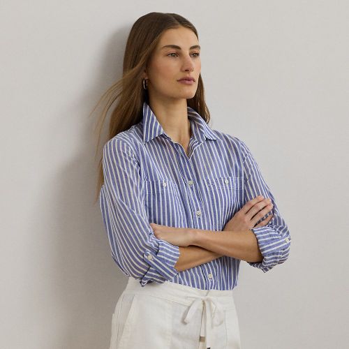 Chemise manches patte enroulement voile - Lauren - Modalova