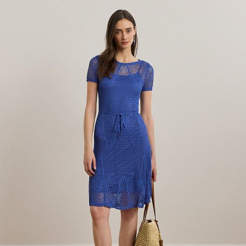 Robe-pull à manches courtes en pointelle - Lauren - Modalova