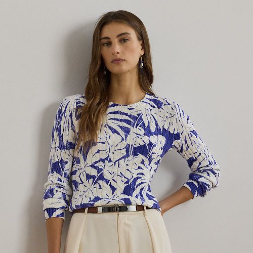 Pull à motif en coton torsadé - Lauren - Modalova