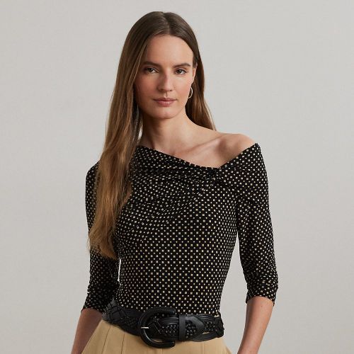 Haut épaules dégagées motif géo jersey - Lauren - Modalova