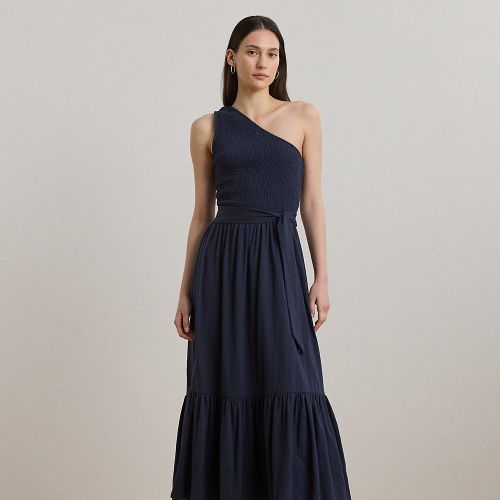 Robe asymétrique en jersey flammé - Lauren - Modalova