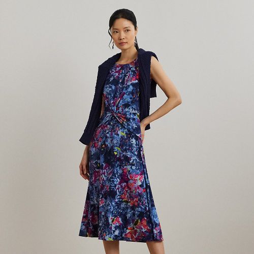 Robe à devant torsadé et motif en jersey - Lauren - Modalova