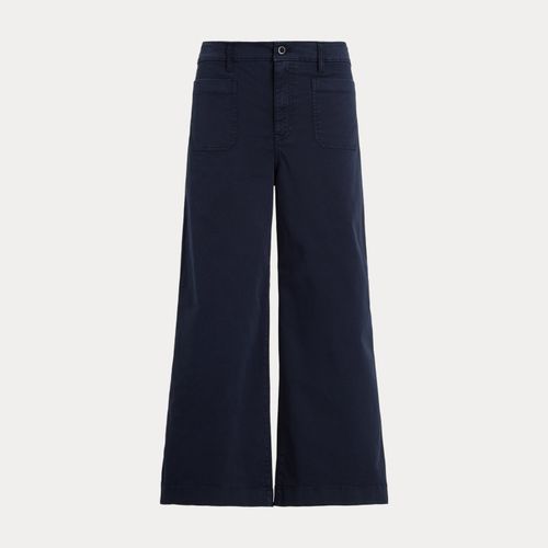 Pantalon 7/8 à jambe large chino stretch - Lauren - Modalova