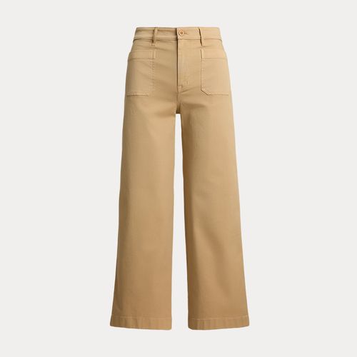 Pantalon 7/8 à jambe large chino stretch - Lauren - Modalova