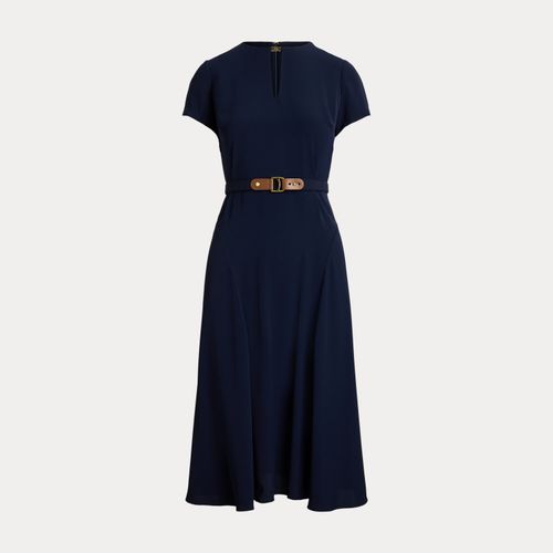 Robe ceinturée en georgette - Lauren - Modalova