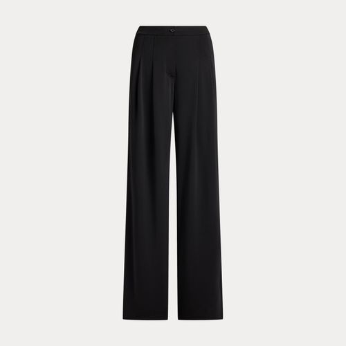 Pantalon large à pinces jersey stretch - Lauren - Modalova