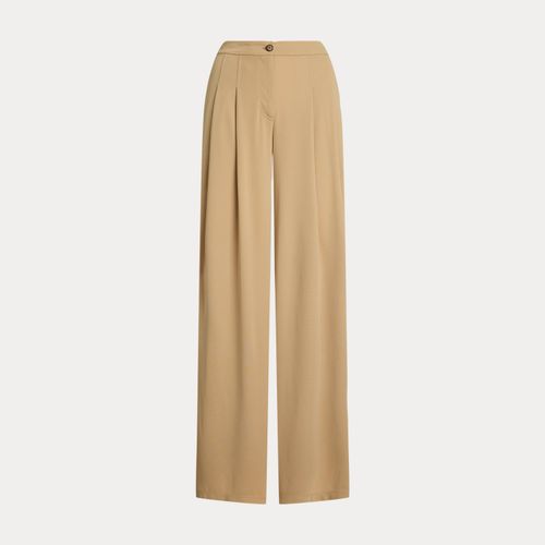 Pantalon large à pinces jersey stretch - Lauren - Modalova