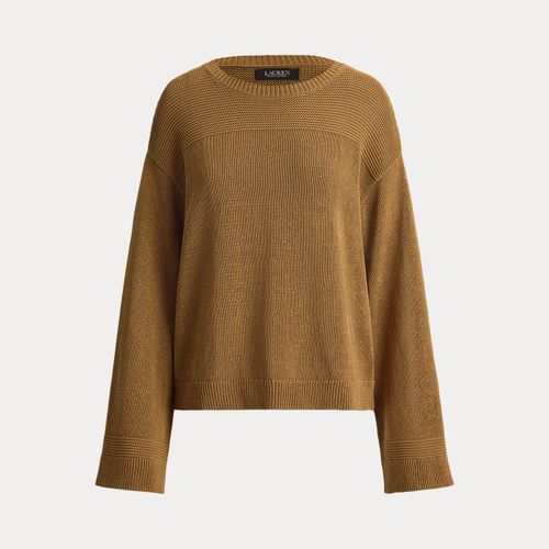 Pull col rond en coton mélangé - Lauren - Modalova