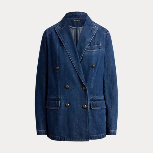Blazer croisé en denim - Lauren - Modalova
