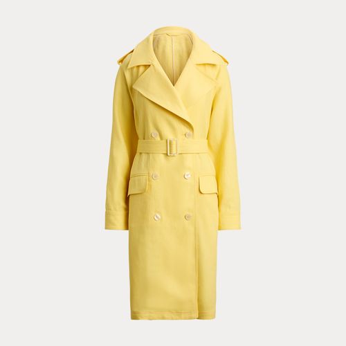 Trench-coat croisé en lin - Lauren - Modalova
