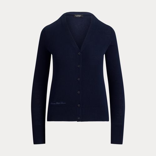 Cardigan à col en V en coton et modal - Lauren - Modalova