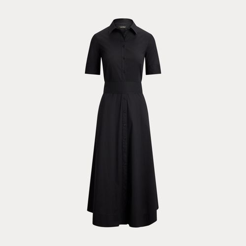 Robe-chemise ceinturée en coton stretch - Lauren - Modalova