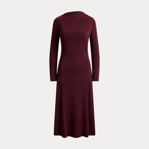 Robe mi-longue asymétrique stretch - Lauren - Modalova