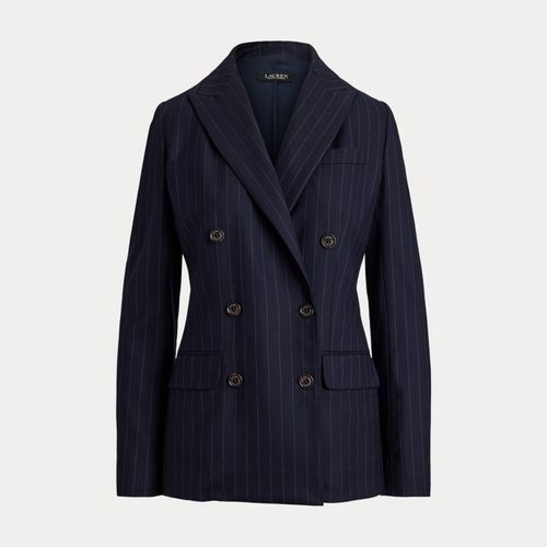 Blazer croisé en sergé milleraies - Lauren - Modalova