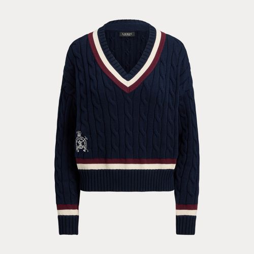 Pull de cricket torsadé en coton - Lauren - Modalova