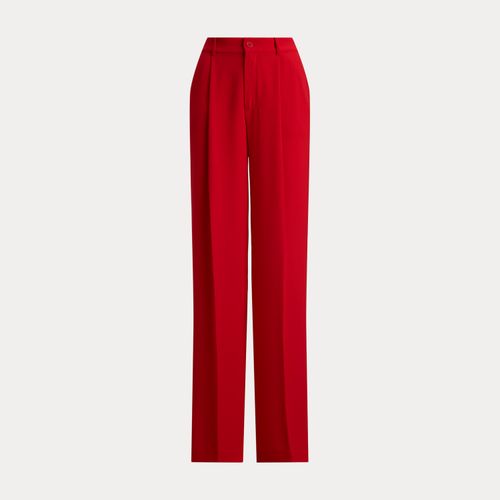 Pantalon à jambe large en georgette - Lauren - Modalova