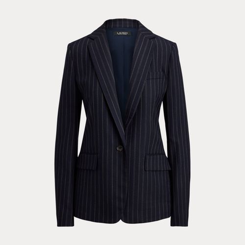 Blazer rayé en sergé de laine mélangée - Lauren - Modalova