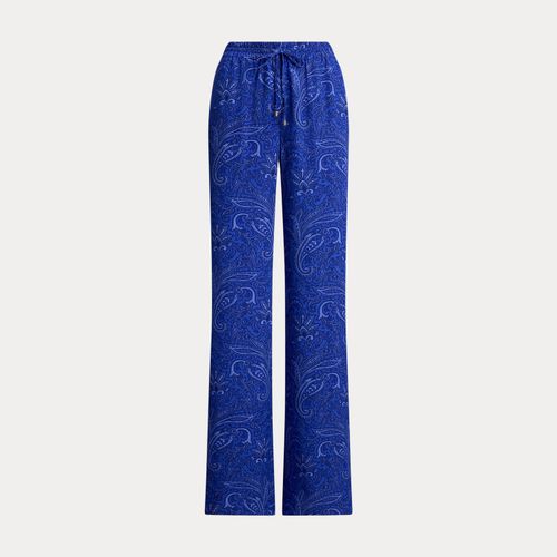 Pantalon à jambe large en crêpe - Lauren - Modalova