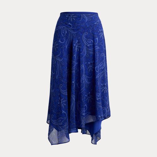 Jupe en georgette motif cachemire - Lauren - Modalova
