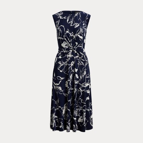 Robe croisée devant en jersey fleuri - Lauren - Modalova