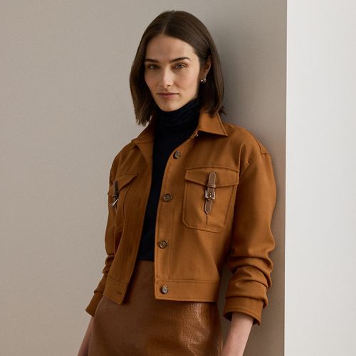 Veste courte en sergé avec boucles - Lauren - Modalova