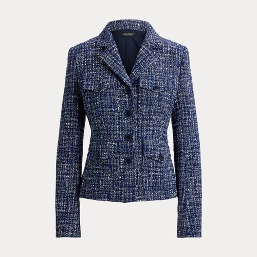 Blazer en coton mélangé bouclé - Lauren - Modalova