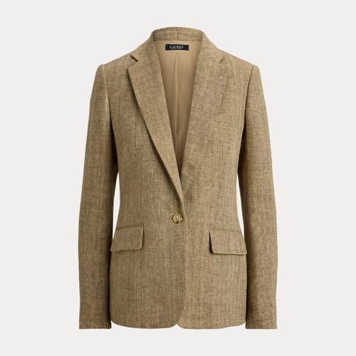Blazer en lin à chevrons - Lauren - Modalova