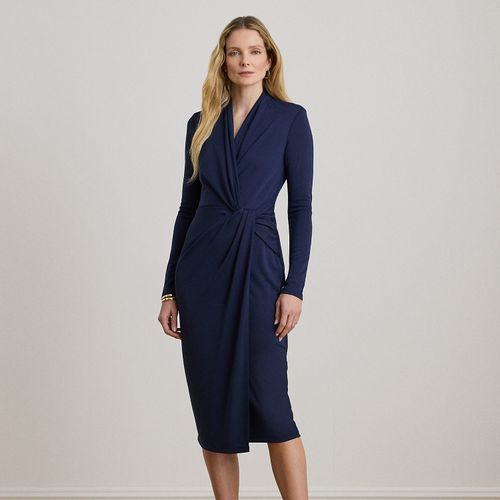 Robe col V croisé devant torsadé jersey - Lauren - Modalova