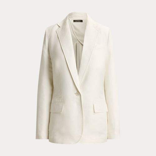 Blazer en sergé de lin mélangé - Lauren - Modalova