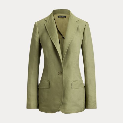 Blazer en sergé de lin mélangé - Lauren - Modalova