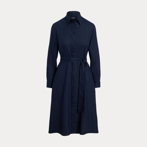 Robe-chemise ceinturée en lin - Lauren - Modalova
