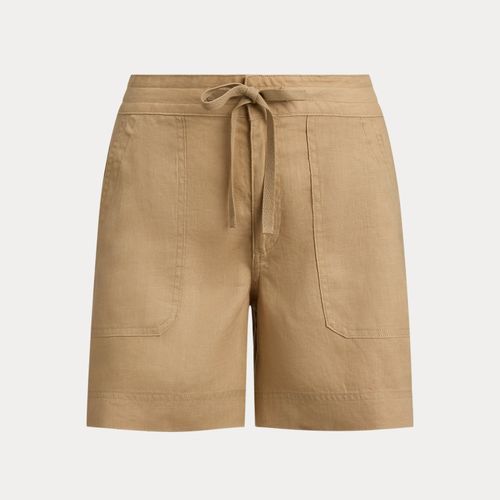 Short large en lin à cordon de serrage - Lauren - Modalova