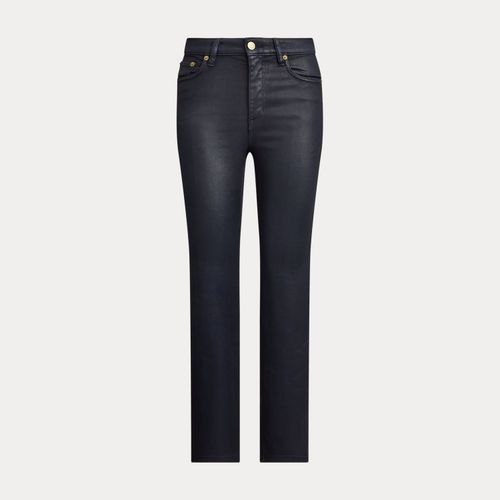 Jean droit 7/8 taille haute enduit - Lauren - Modalova