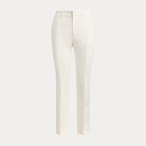 Pantalon slim droit en coton double face - Lauren - Modalova