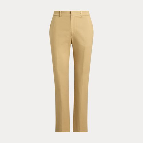 Pantalon slim droit en coton double face - Lauren - Modalova