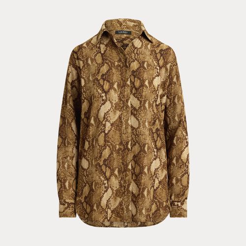 Chemise Relaxed Fit python en georgette - Lauren - Modalova