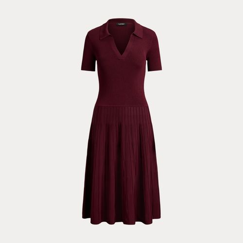 Robe-pull côtelée à manches courtes - Lauren - Modalova