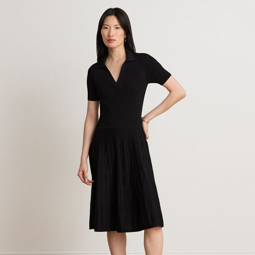Robe-pull côtelée à manches courtes - Lauren - Modalova