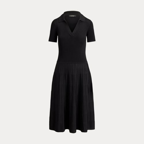 Robe-pull côtelée à manches courtes - Lauren - Modalova