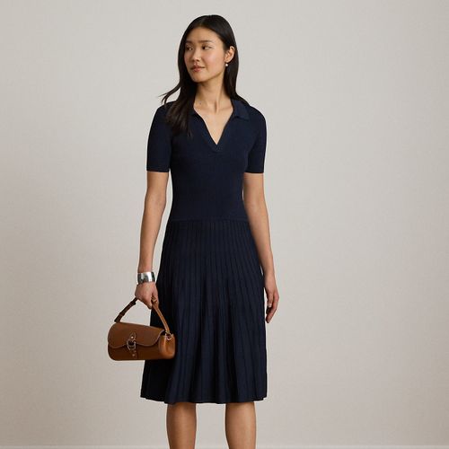 Robe-pull côtelée à manches courtes - Lauren - Modalova