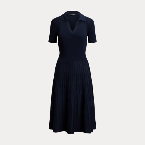 Robe-pull côtelée à manches courtes - Lauren - Modalova