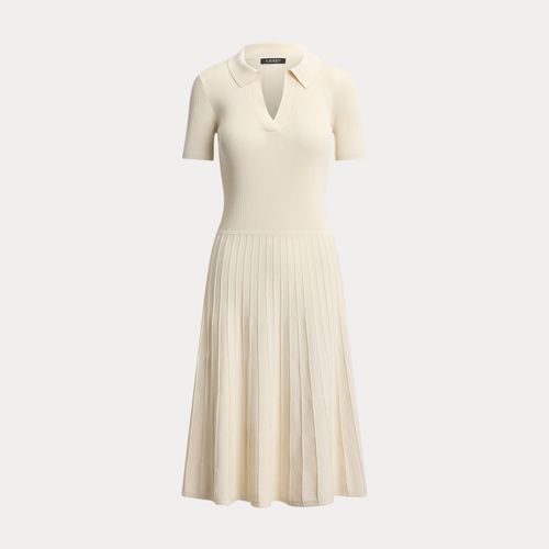 Robe-pull côtelée à manches courtes - Lauren - Modalova
