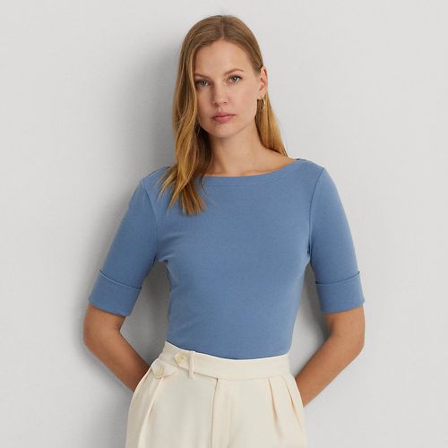 Petite - T-shirt en coton stretch - Lauren Petite - Modalova