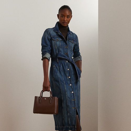 Petite - Robe-chemise ceinturée en denim - Lauren Petite - Modalova