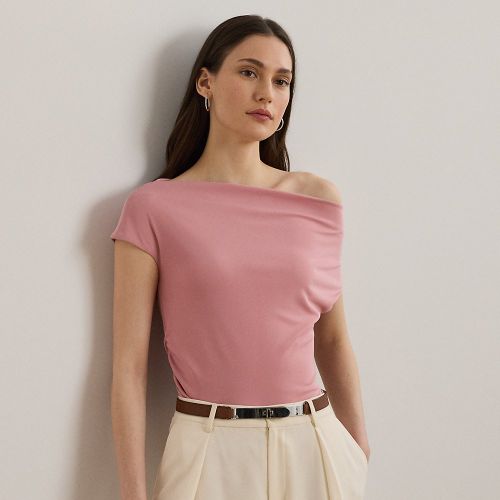 Petite - Haut asymétrique épaules dégagées jersey - Lauren Petite - Modalova
