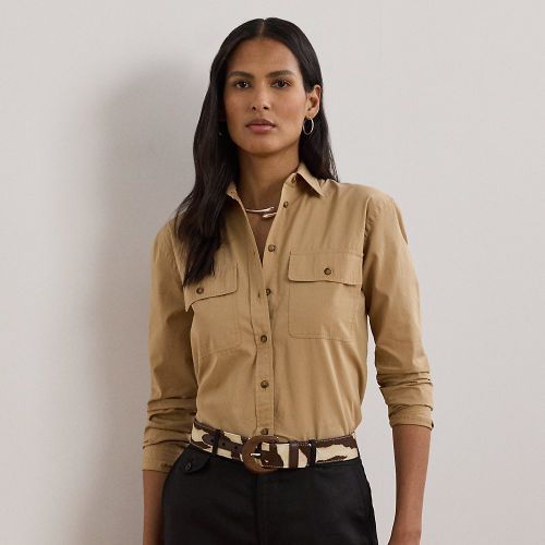 Petite - Chemise Relaxed Fit en coton ultraléger - Lauren Petite - Modalova