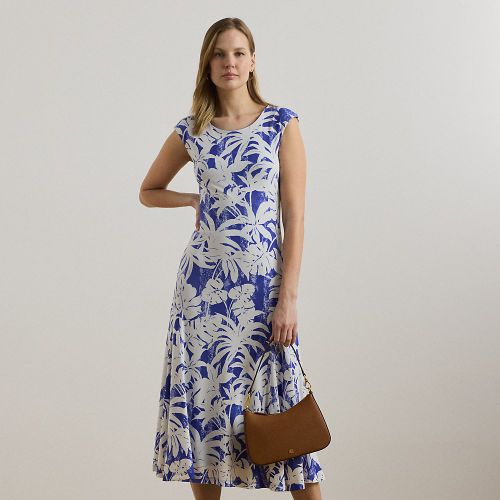Petite - Robe en jersey stretch à motif palmiers - Lauren Petite - Modalova