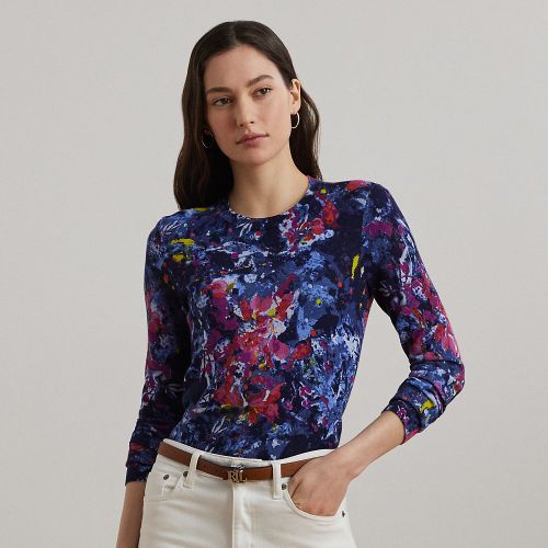 Petite - Pull en coton mélangé à motif - Lauren Petite - Modalova