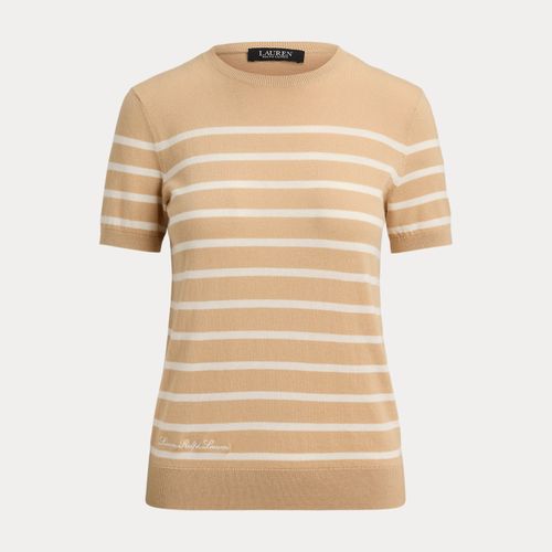 Petite - Pull rayé à manches courtes - Lauren Petite - Modalova